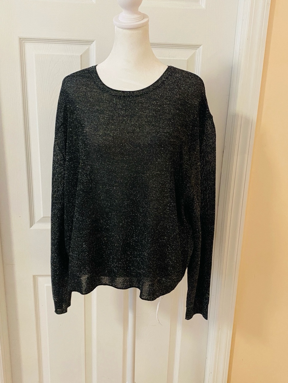 MNG sheer sweater size large